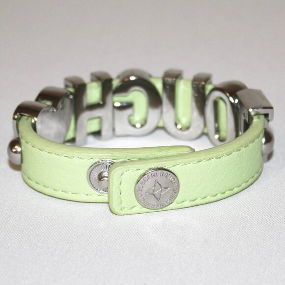 BCBG Tough Love Green and Silver Bracelet - Picture 3 of 3